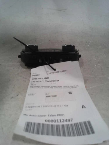 2015 Buick Verano US Market Automatic Temperature Used OEM A/C Selector Switch used OEM A/C climate control module