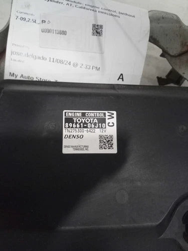2010 Toyota Camry Electronic Control Modu Used OEM Engine Control Module (ecm) used OEM engine control module