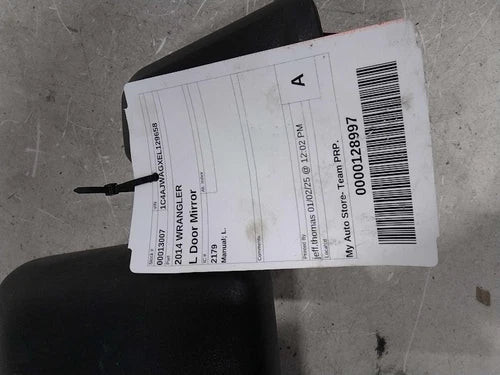 2014 Jeep Wrangler Manual Left Used OEM Left Door Mirror used OEM door mirror