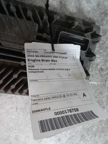 2015 Chevrolet Silverado 1500 Pickup Elec Used OEM Engine Control Module (ecm) used OEM engine control module