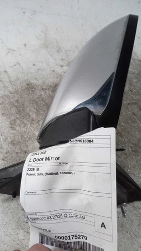 2011 Chrysler 200 Power Sdn Folding Chrome Left Grad Used OEM Left Door Mirror used OEM door mirror