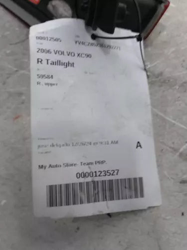 2006 Volvo XC90 R. Upper Right Used OEM Right Tail Light Assembly used OEM tail light assembly