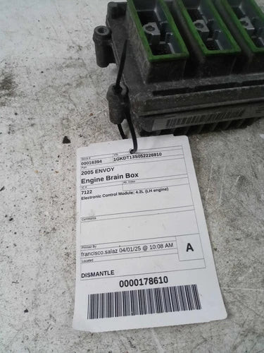 2005 GMC Envoy ECM Engine Control Module Grey Used OEM Engine Control Modules used OEM engine control module