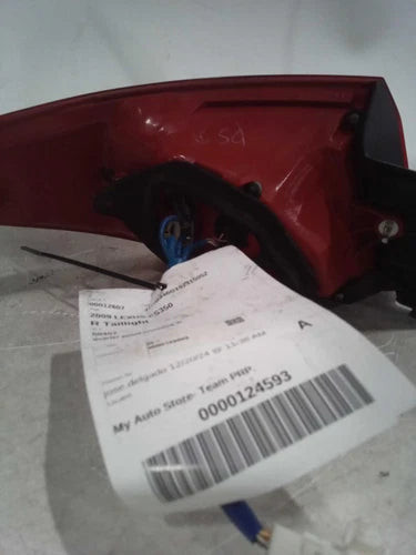2009 Lexus ES350 Quarter Panel Mounte Used OEM Right Tail Light Assembly used OEM tail light assembly