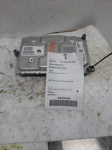 2019 Jeep Cherokee 2.4L ECM Engine Control Module Grey Used OEM Engine Control Modules used OEM engine control module