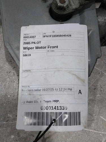 2005 Honda Pilot Used OEM Windshield Wiper Motor used OEM wiper motor