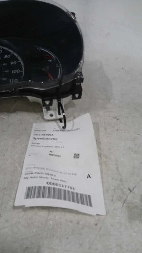 2013 Toyota Sienna Cluster 6 Cylinder MPH Base Grad Used OEM Speedometer Gauge used OEM instrument cluster