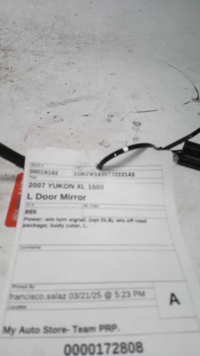 2007 GMC Yukon Xl 1500 Power W/O Integral Turn Signa Used OEM Left Door Mirror used OEM door mirror