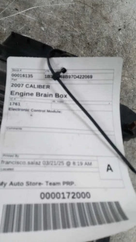 2007 Dodge Caliber Electronic Control Mod Used OEM Engine Control Module (ecm) used OEM engine control module