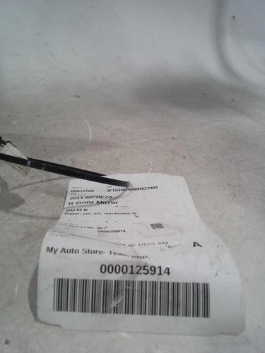 2011 Subaru Impreza Power Exc. Sti Non-Heated Right Used OEM Right Door Mirror used OEM door mirror