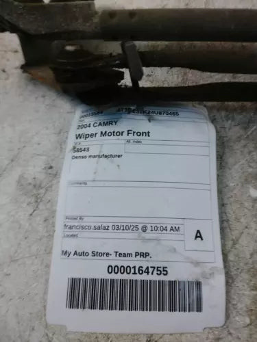 2004 Toyota Camry Denso Manufacturer Used OEM Windshield Wiper Motor used OEM wiper motor