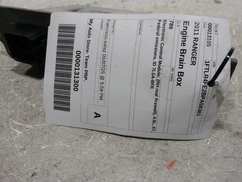 2011 Ford Ranger Electronic Control Modul Used OEM Engine Control Module (ecm) used OEM engine control module