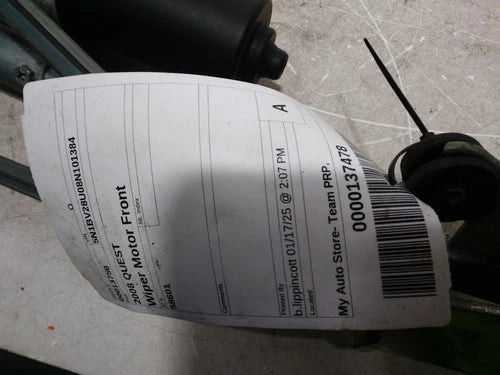 2008 Nissan Quest Used OEM Windshield Wiper Motor used OEM wiper motor