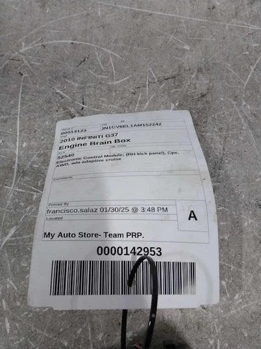 2010 Infiniti G37 Electronic Con Used OEM Engine Control Module (ecm) used OEM engine control module