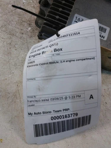 2019 Infiniti QX50 Electronic Co Used OEM Engine Control Module (ecm) used OEM engine control module
