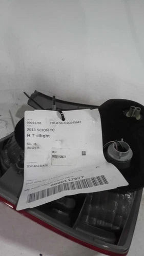 2013 Scion Tc R. Id 21320 Recessed So Used OEM Right Tail Light Assembly used OEM tail light assembly