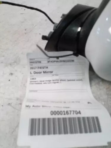 2017 Ford Fiesta Power Dual Image Spotter Glass Pain Used OEM Left Door Mirror used OEM door mirror