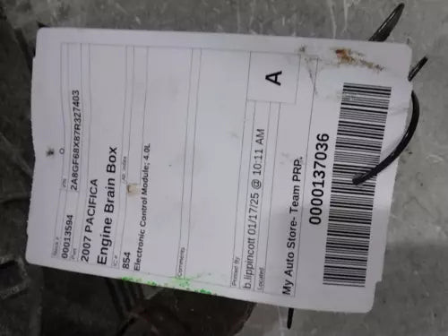 2007 Chrysler Pacifica Electronic Control Used OEM Engine Control Module (ecm) used OEM engine control module