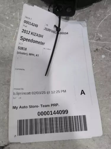2012 Suzuki Kizashi Cluster MPH AT Used OEM Speedometer Gauge used OEM instrument cluster