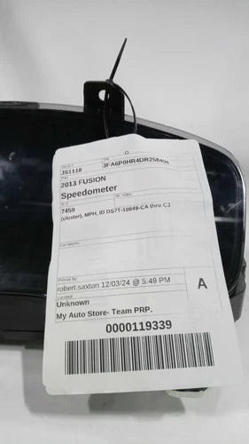 2013 Ford Fusion Cluster MPH Id DS7T-10849-Ca Thru Used OEM Speedometer Gauge used OEM instrument cluster