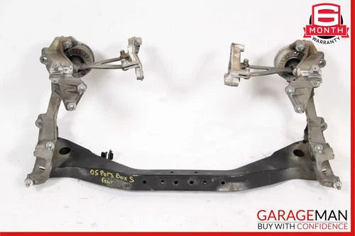 05-12 Porsche Boxster 987 Rear Subframe Sub Frame Mount Bracket Support Brace used OEM subframe bracket and support