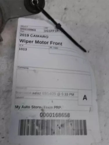 2019 Chevrolet Camaro Wiper Motor Grey 75000 Miles Used OEM Wiper Motors used OEM wiper motor