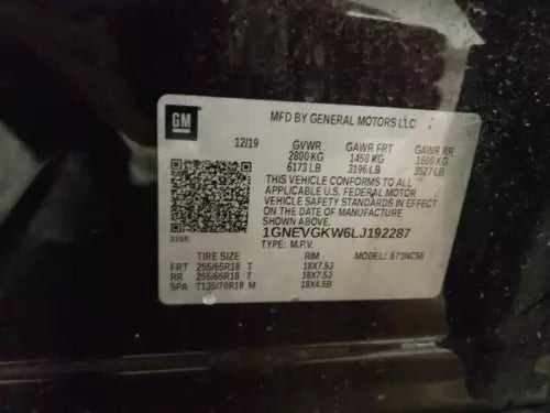2020 Chevrolet Traverse MPH US Market W/Multi-Color Used OEM Speedometer Gauge used OEM instrument cluster