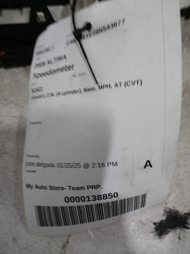 2009 Nissan Altima Cluster 2.5L 4 Cylinder Base MPH Used OEM Speedometer Gauge used OEM instrument cluster