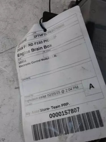 2018 Ford F-150 Pickup Electronic Con Used OEM Engine Control Module (ecm) used OEM engine control module