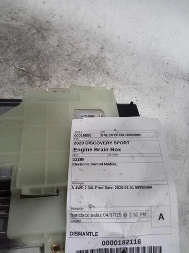 2020 Land Rover Discovery Sport Electroni Used OEM Engine Control Module (ecm) used OEM engine control module