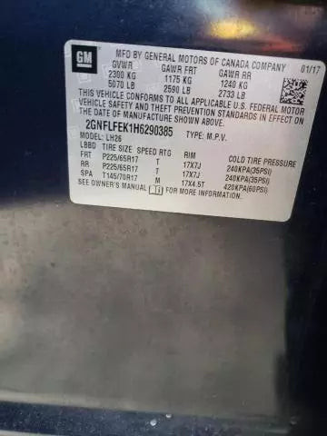 2017 Chevrolet Equinox Power Paint to Match W/Blind Used OEM Left Door Mirror used OEM door mirror