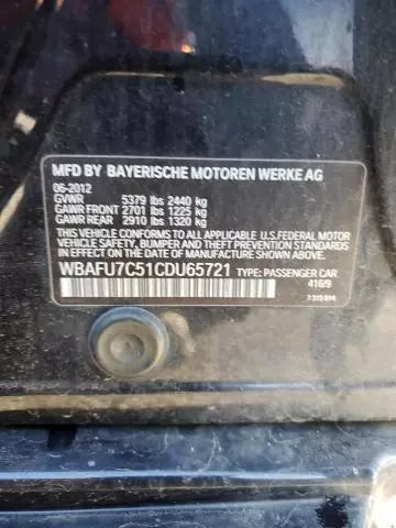 2012 BMW 535I Power Heated W/Automatic Dimming E Used OEM Left Door Mirror used OEM door mirror