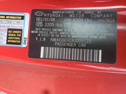 2010 Hyundai Genesis Front Cpe W/O Bre Used OEM Front Right Disc Brake Caliper used OEM disc brake caliper