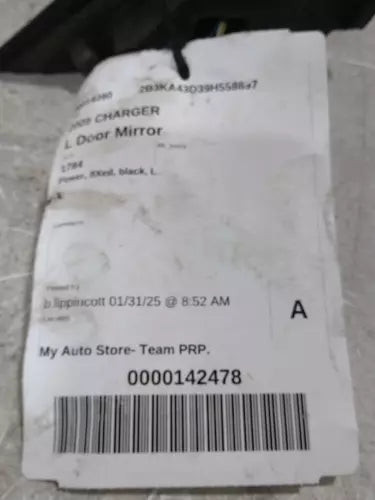 2009 Dodge Charger Power Fixed Black Left Used OEM Left Door Mirror used OEM door mirror