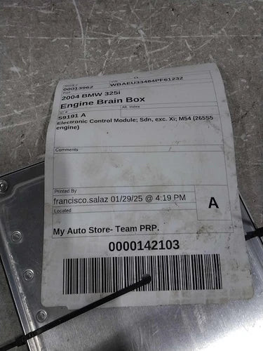 2004 BMW 325I Electronic Control Modu Used OEM Engine Control Module (ecm) used OEM engine control module