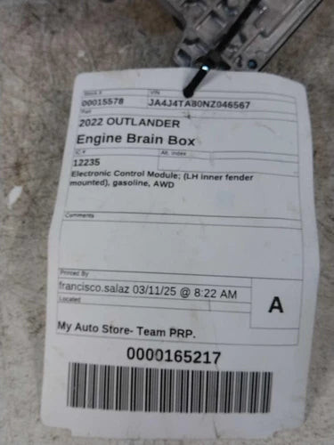 2022 Mitsubishi Outlander Electronic Cont Used OEM Engine Control Module (ecm) used OEM engine control module