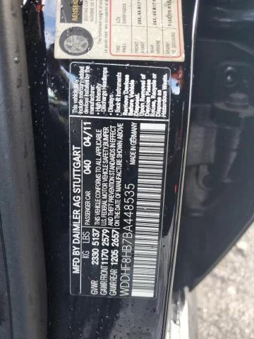 2011 Mercedes-Benz Mercedes E-Class 212 Type Illumina Used OEM Right Sun Visor used OEM sun visor