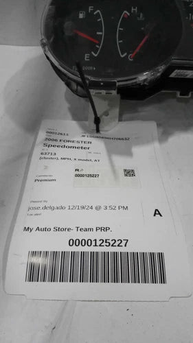 2006 Subaru Forester Cluster MPH X Model AT Used OEM Speedometer Gauge used OEM instrument cluster
