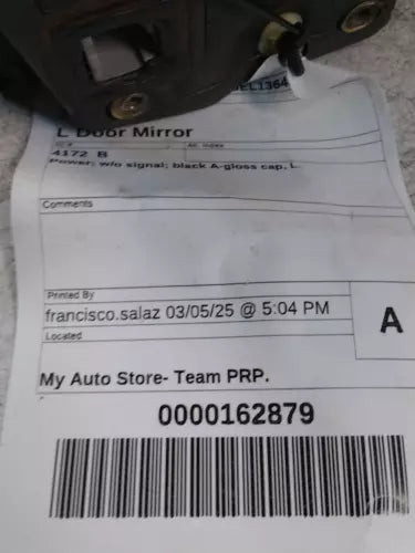 2014 Ford Focus Power W/O Signal Black A-Gloss Cap L Used OEM Left Door Mirror used OEM door mirror