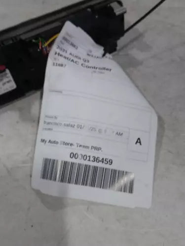 2021 Audi Q3 Used OEM A/C Selector Switch used OEM A/C climate control module