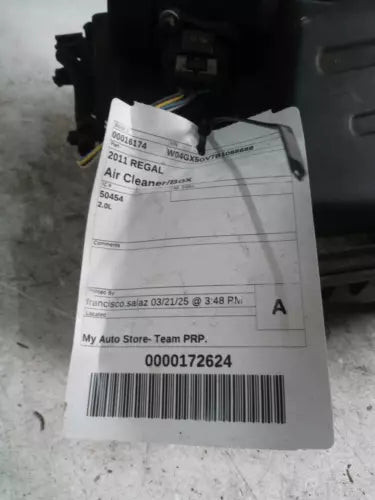 2011 Buick Regal 2.0 Used OEM Air Cleaner Assembly used OEM air cleaner assembly
