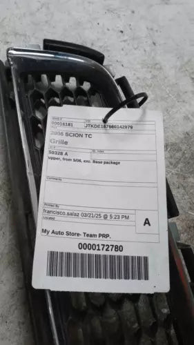 2006 Scion Tc Upper Upper Used OEM Upper Grille used OEM grille