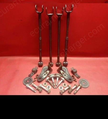 01-13 Highlander Rear FWD Lateral Links+Bolts + Brackets only used OEM rear subframe and crossmember