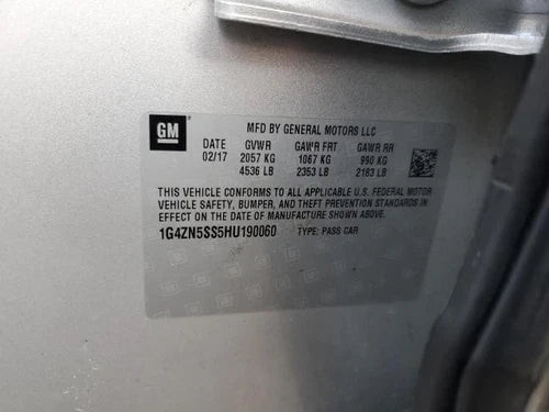 2017 Buick Lacrosse W/Pre-Crash Used OEM ABS Pump and Motor Assembly used OEM ABS pump and module assembly