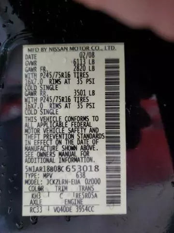 2008 Nissan Pathfinder 4.0L 6 Cy Used OEM ABS Pump and Motor Assembly used OEM ABS pump and module assembly