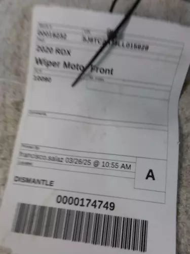 2020 Acura Rdx Used OEM Windshield Wiper Motor used OEM wiper motor