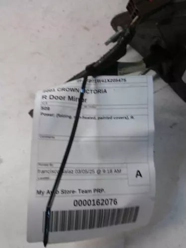 2001 Ford Crown Victoria Power Folding Non-Heated P Used OEM Right Door Mirror used OEM door mirror