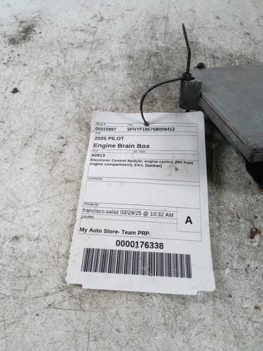 2005 Honda Pilot Electronic Control Modul Used OEM Engine Control Module (ecm) used OEM engine control module