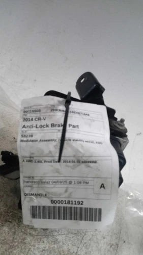 2014 Honda CR-V Modulator Vehicle Stability As Used OEM ABS Modulator used OEM ABS pump and module assembly