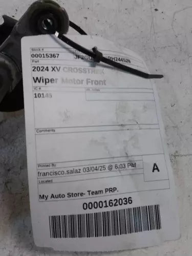 2024 Subaru Xv Crosstrek Used OEM Windshield Wiper Motor used OEM wiper motor